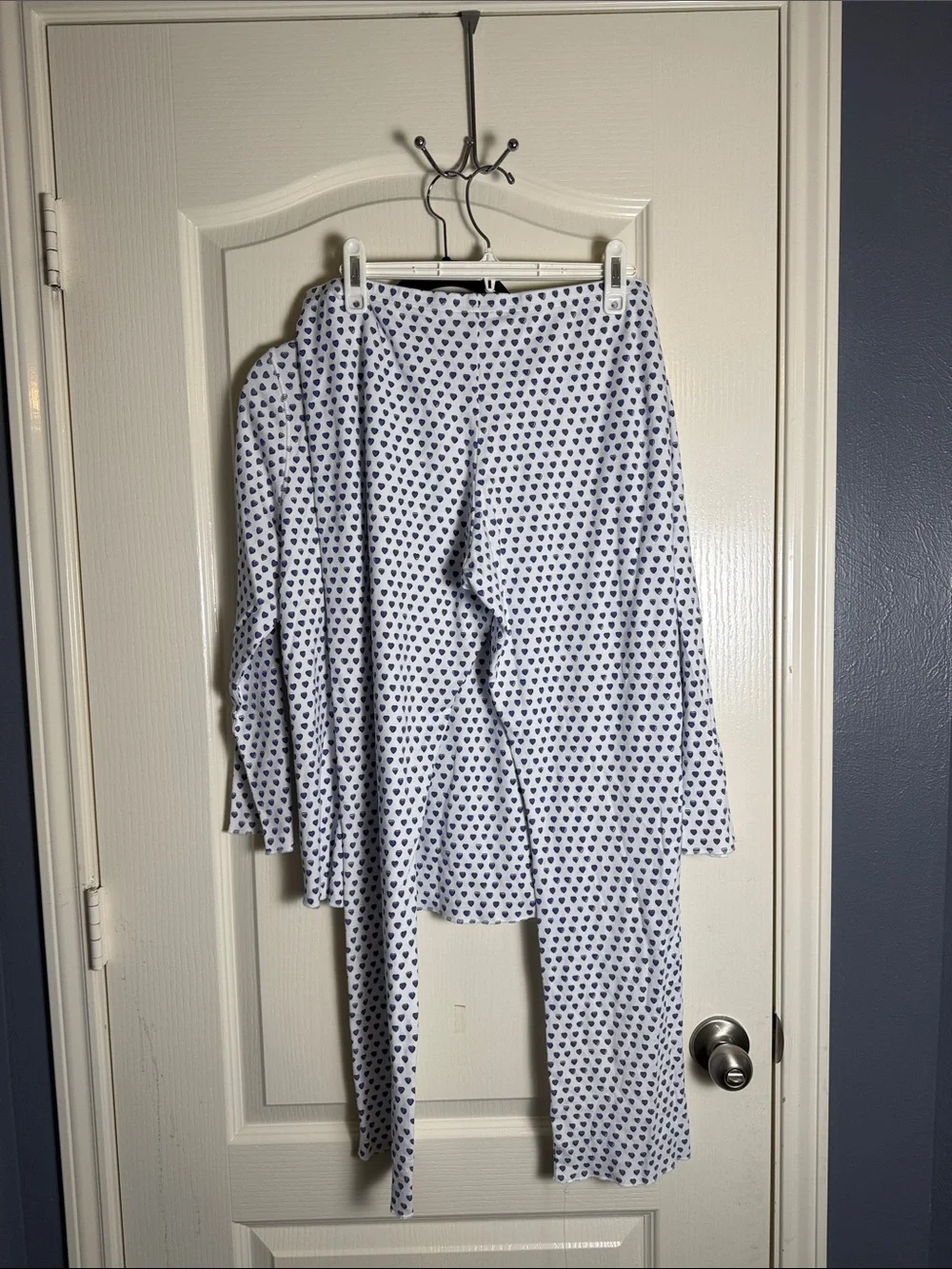 ROLLER RABBIT Blue Heart pajamas